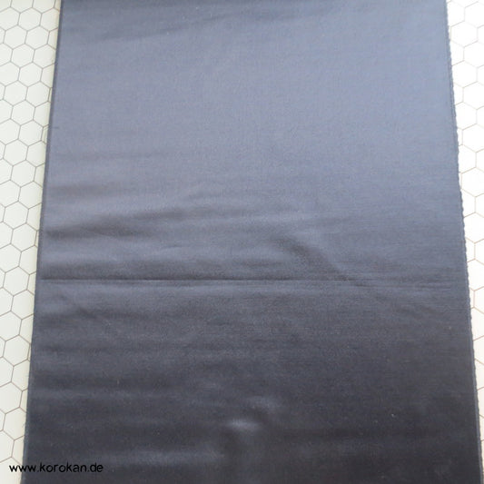 dunkelblau uni Kimono Seidensatin