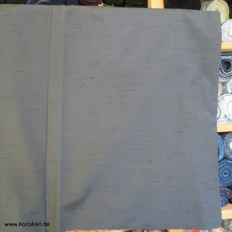graublaue Tsumugi Seiden Haori Kimonojacke, Maskenfutter