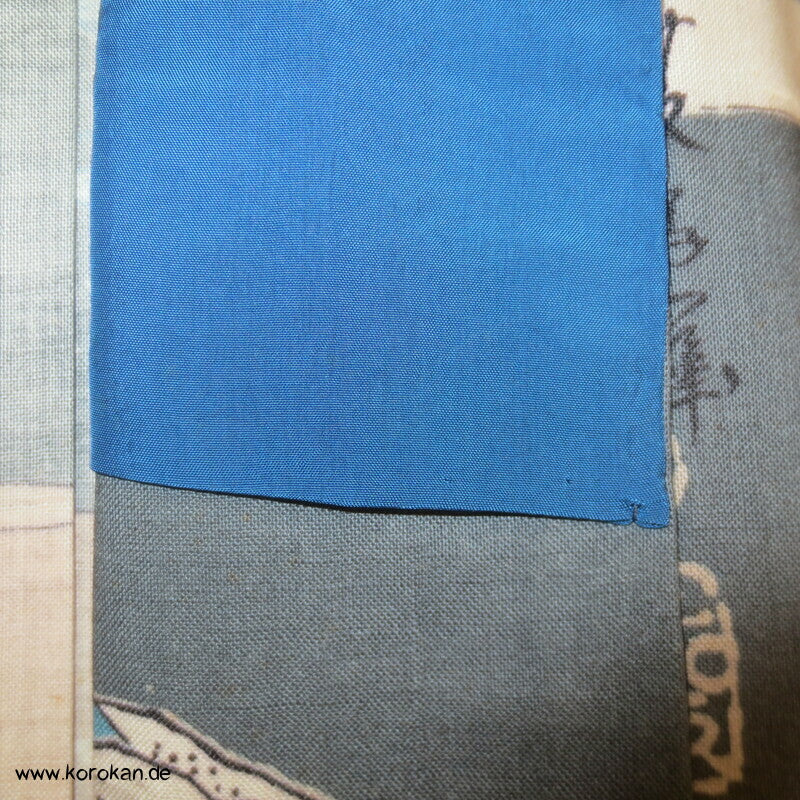 Tokkaido Szenen Wollmuslin Juban Unterkimono