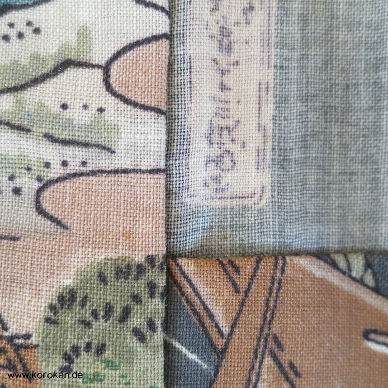 Tokkaido Szenen Wollmuslin Juban Unterkimono