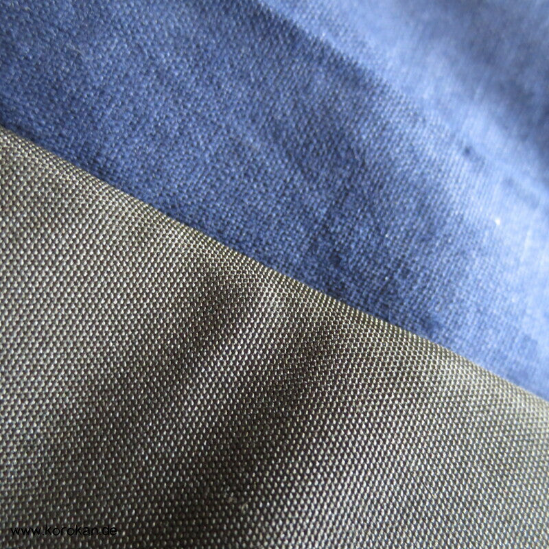 Montsuki Blätter 5 Mon Kimono für Männer, schwarzbraun