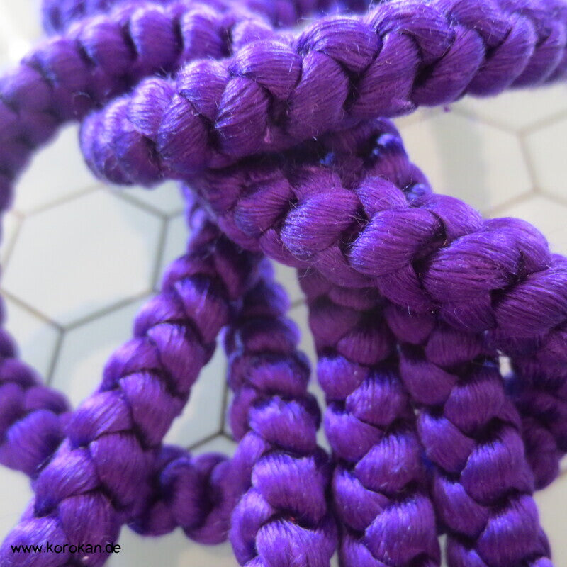 Seiden Obijime Kimonoband, rund, violett