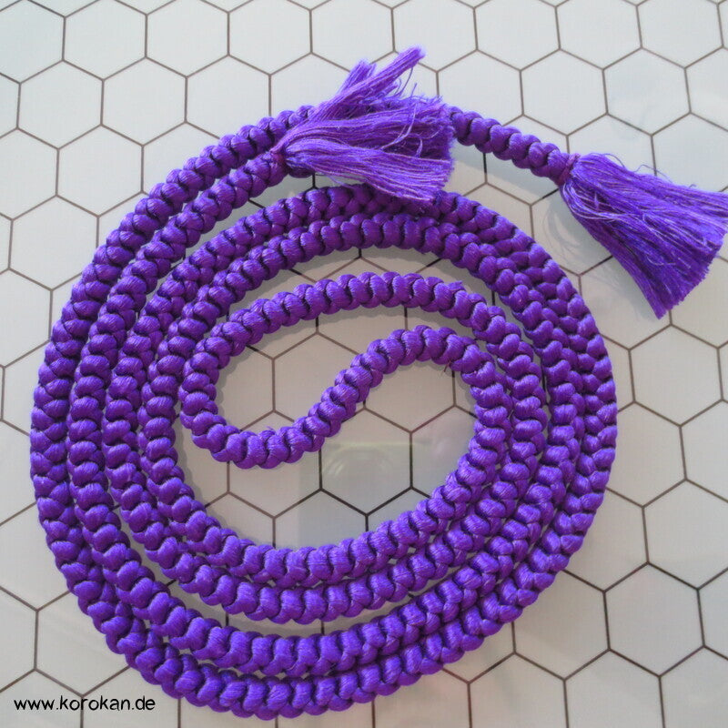Seiden Obijime Kimonoband, rund, violett