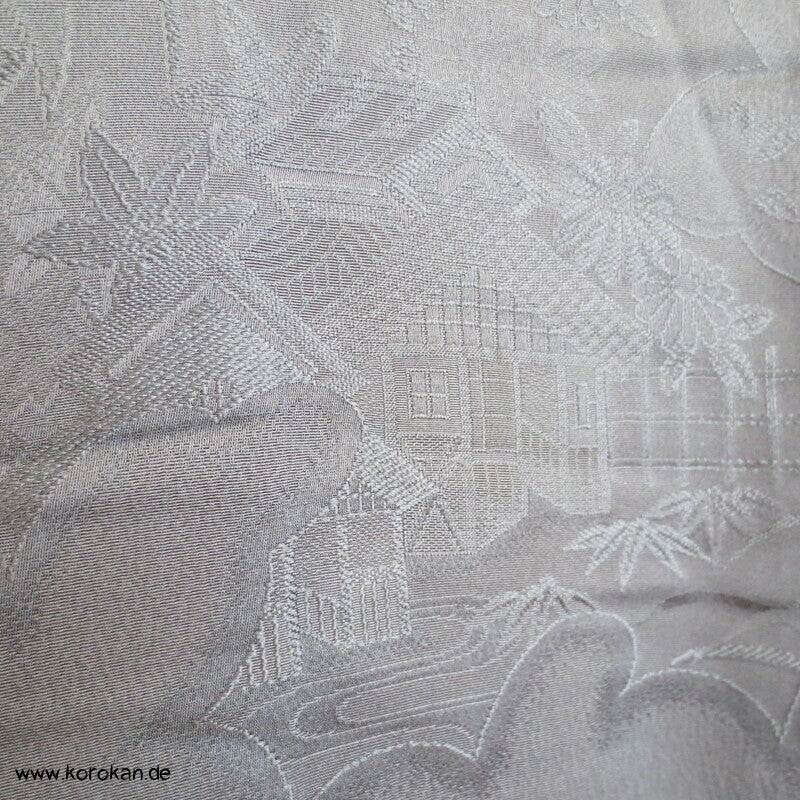 gewebte Häuser, Blüten, Wolken Haori, mit Himo