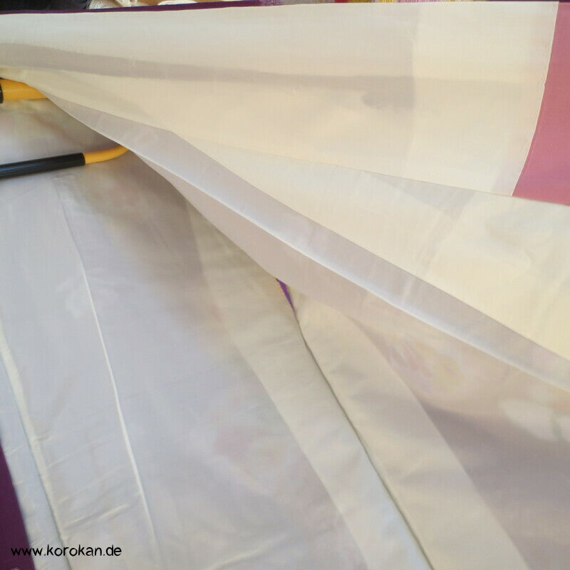 bunte Blumen auf pflaume Meisen Kimono Wildseide