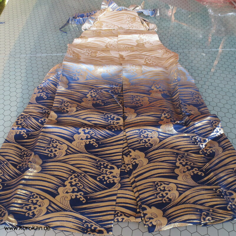 wilde Wellen Bokashi Brokat Umanori Hakama Kimono Hose
