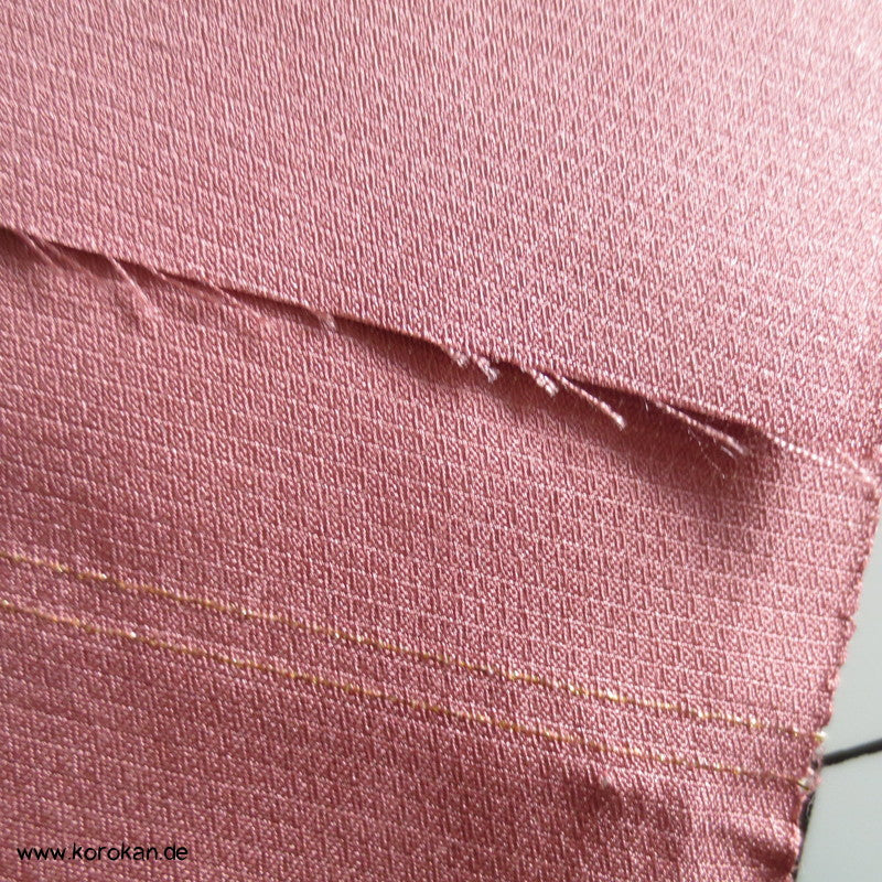 Hakkake mauve Seidenköper  / Serge unteres Kimono Futter