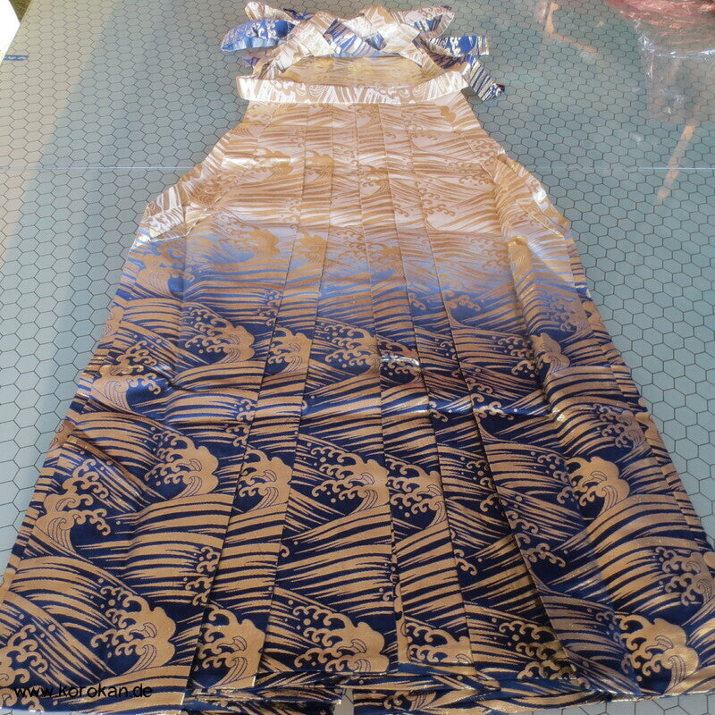 wilde Wellen Bokashi Brokat Umanori Hakama Kimono Hose