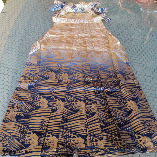 wilde Wellen Bokashi Brokat Umanori Hakama Kimono Hose
