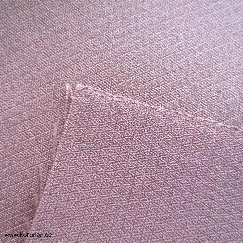 Hakkake mauve Seidenköper  / Serge unteres Kimono Futter