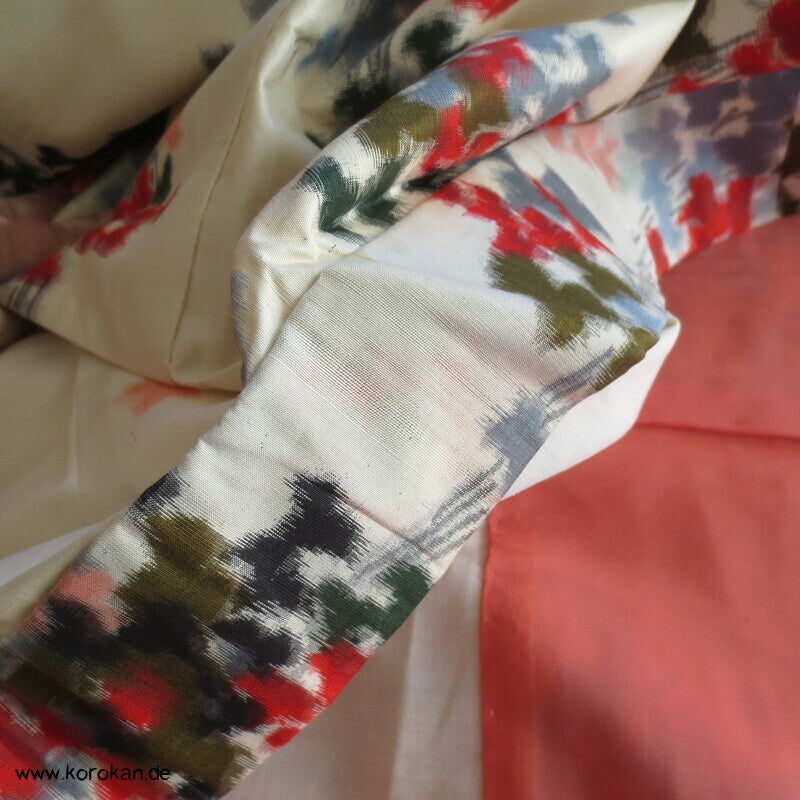 Herbstblättersträuße Meisen Seiden Kimono