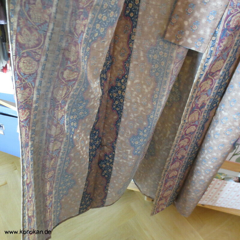 Bingata Bordüren Hitoe Kimono, Tsumugi Seide