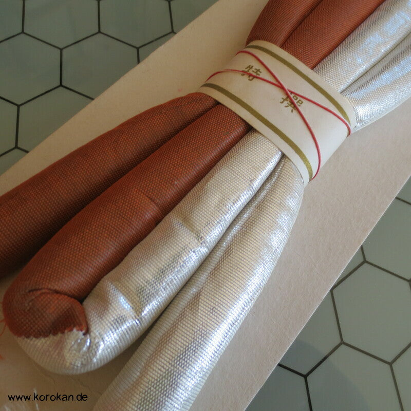 Marukuge, halb und halb, Urushi Kupfer und silber