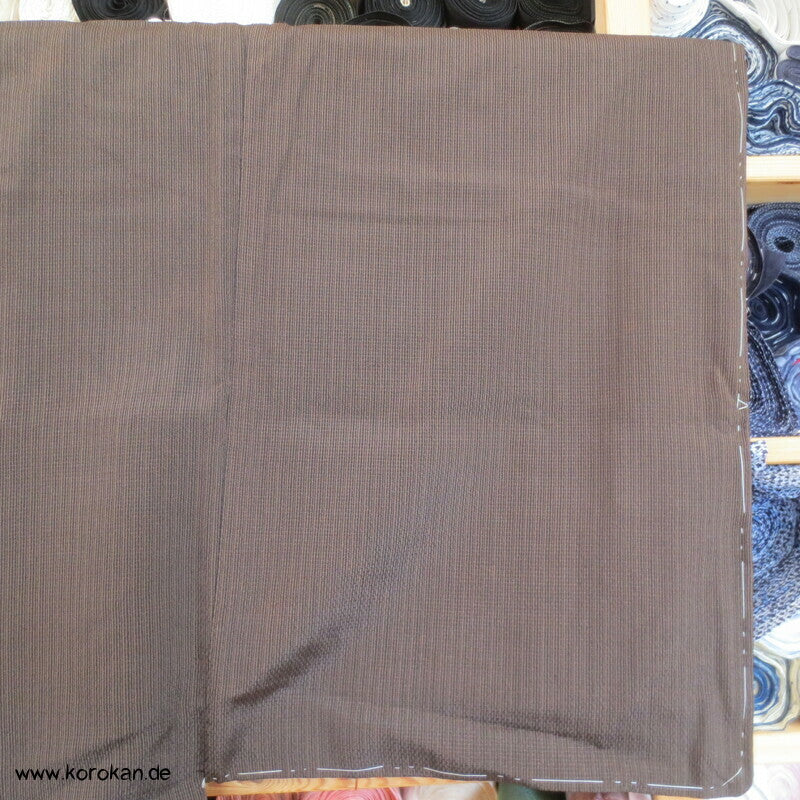 braunschwarze Männer Haori Kimono Jacke, Sommer Tiger
