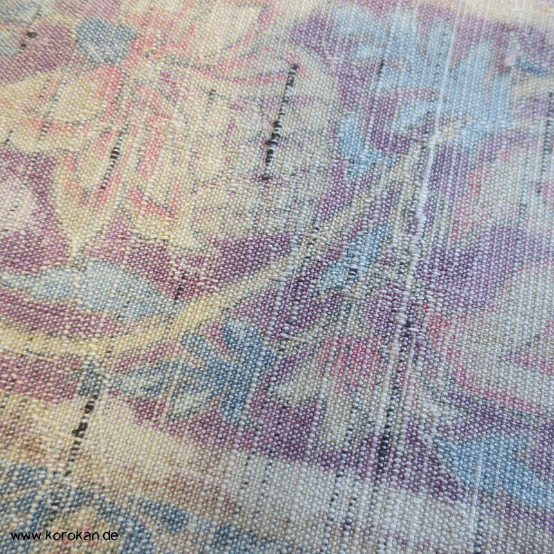Bingata Bordüren Hitoe Kimono, Tsumugi Seide