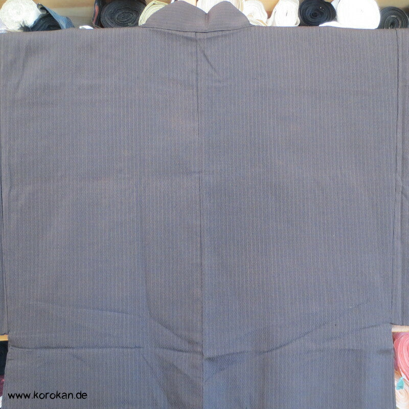 braunschwarze Männer Haori Kimono Jacke, Sommer Tiger