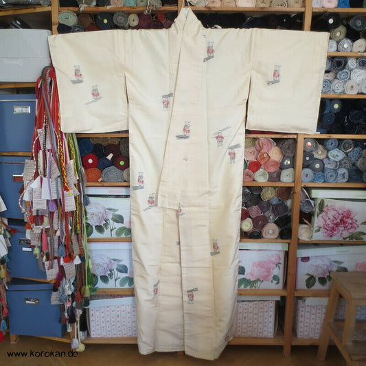 Bauersfrauen Tsumugi Seiden Kimono von Yamato