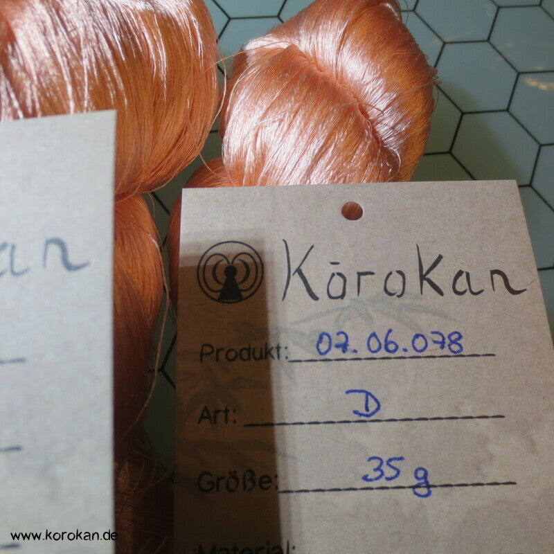 altrosa blush Seidengarn zum Weben aus japanischer Obi Werkstatt