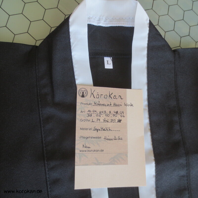 Kimono Weste, mit weißem Han Eri, Ornament