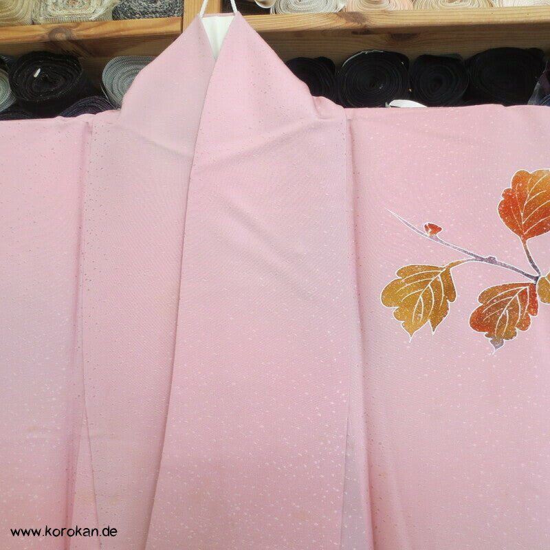 Herbst Zweige auf Schneegestöber Damast Homongi Kimono