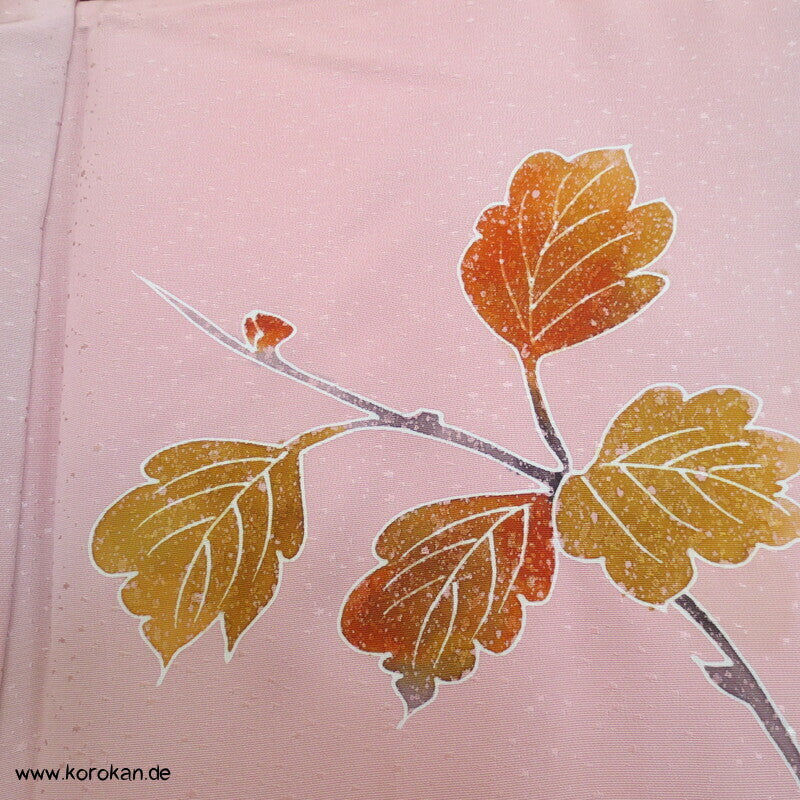Herbst Zweige auf Schneegestöber Damast Homongi Kimono