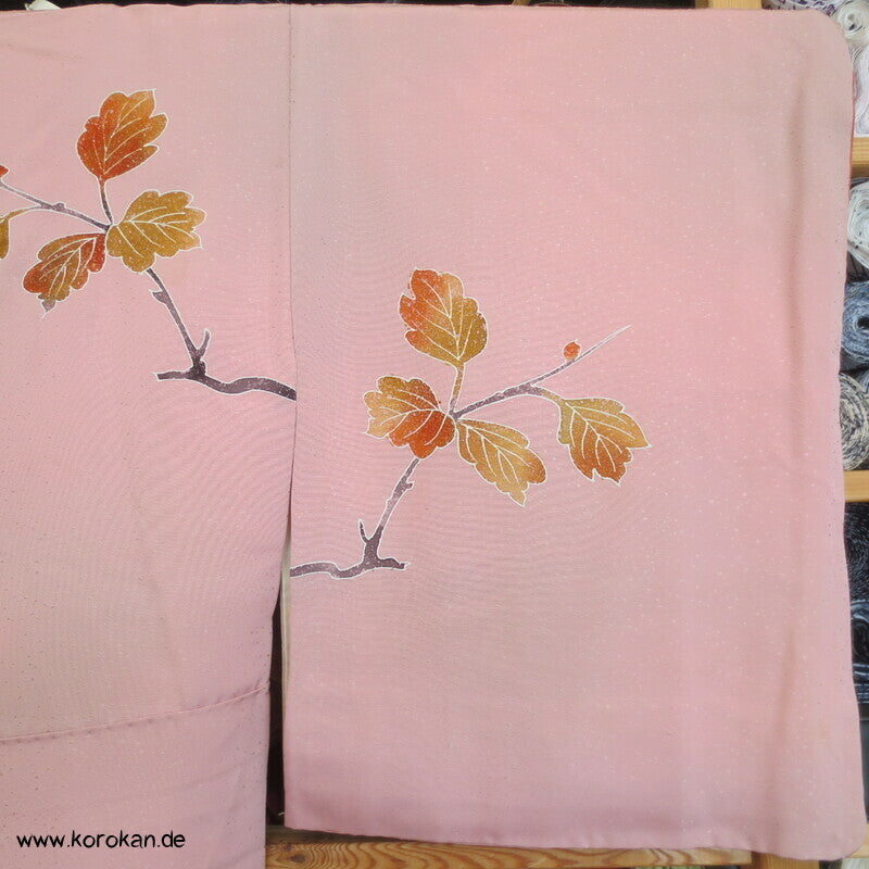 Herbst Zweige auf Schneegestöber Damast Homongi Kimono
