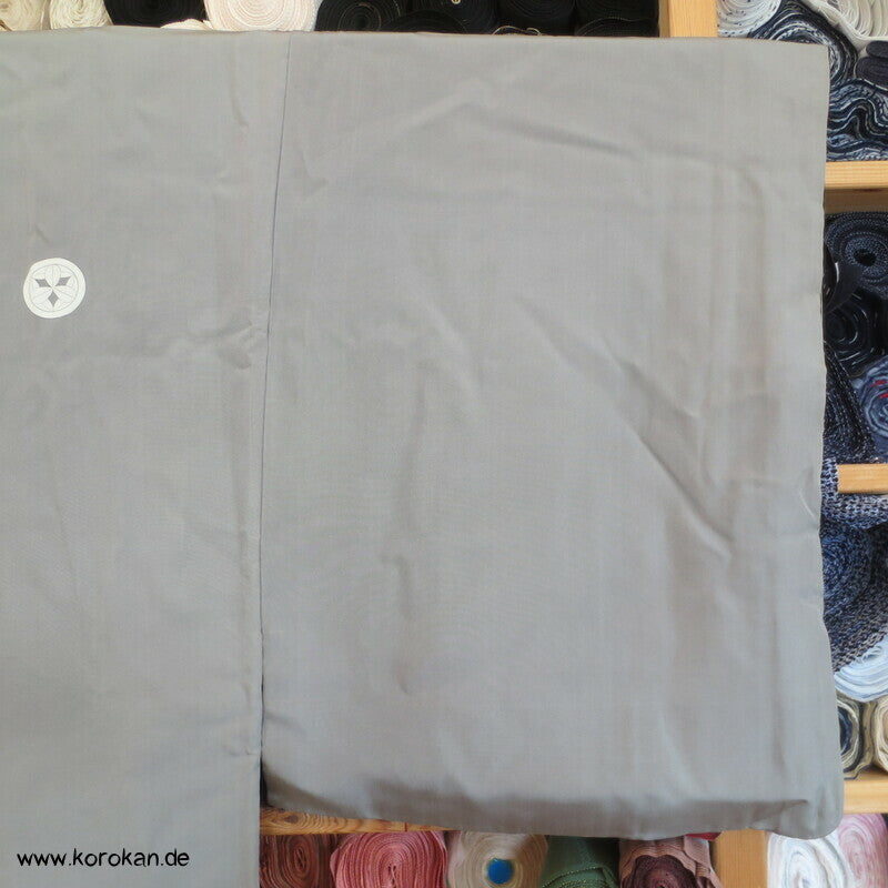 grauer Männer Montsuki aus Habutai Seide