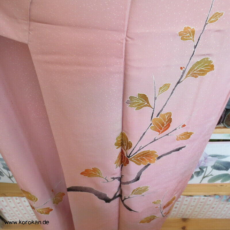 Herbst Zweige auf Schneegestöber Damast Homongi Kimono