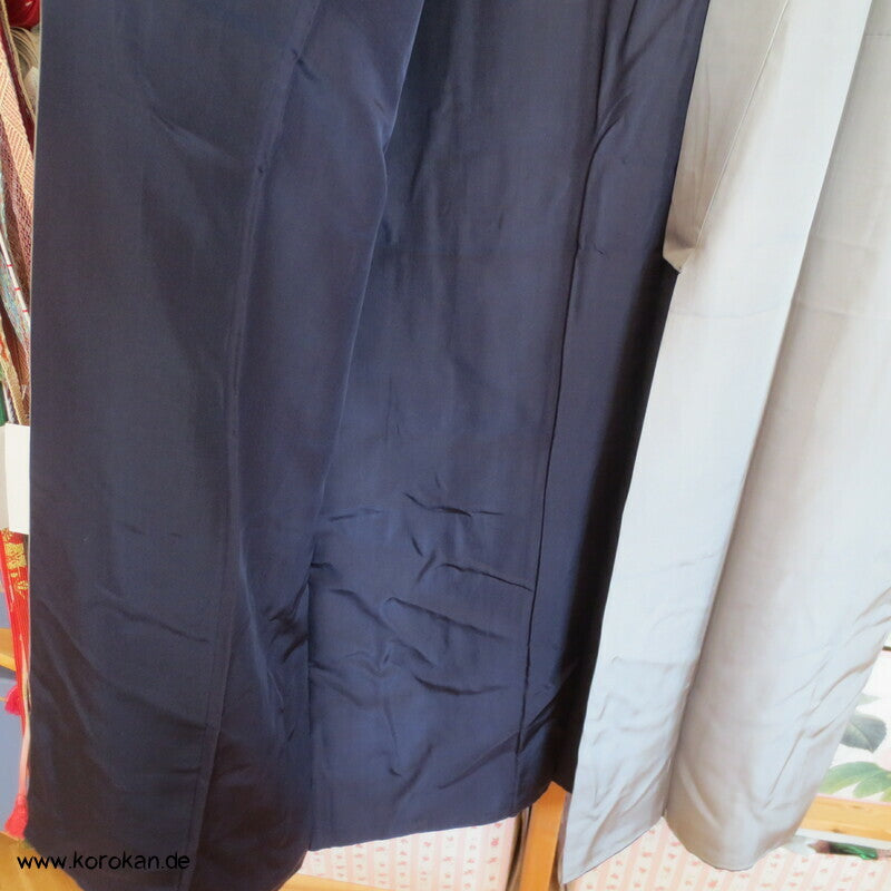 grauer Männer Montsuki aus Habutai Seide