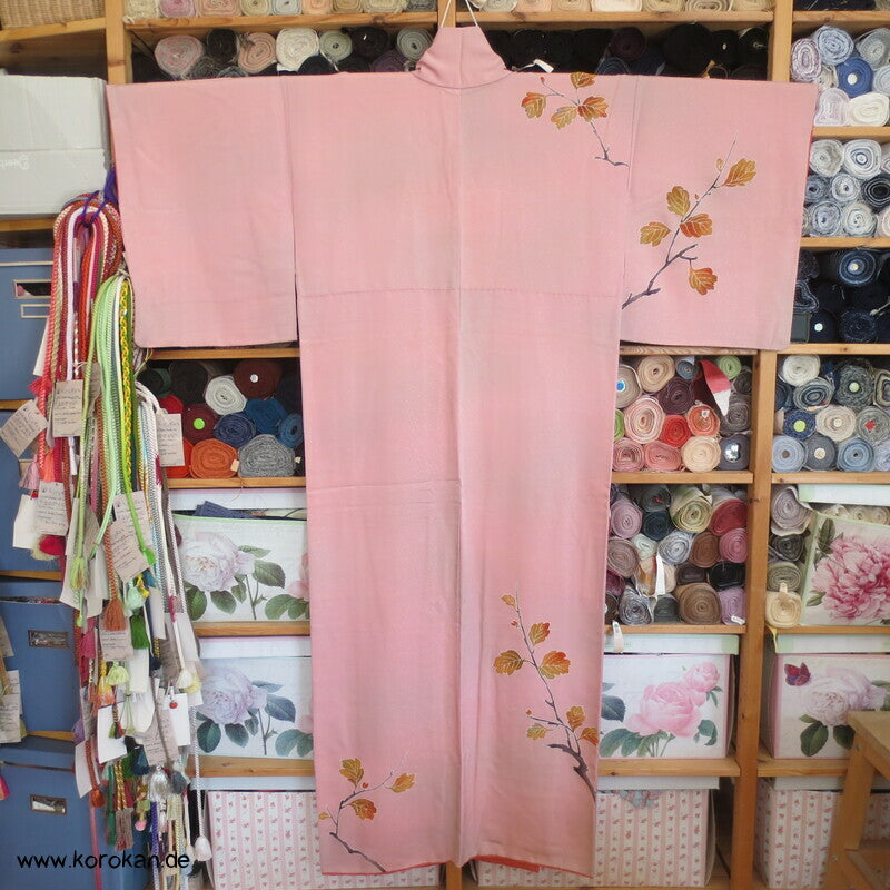 Herbst Zweige auf Schneegestöber Damast Homongi Kimono