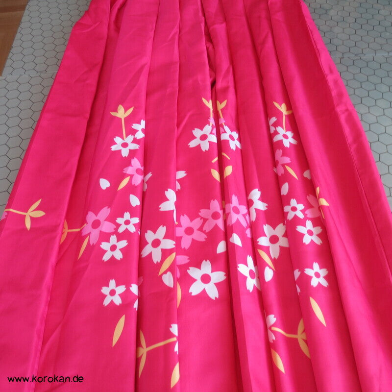Frauen Faschings Hakama mit Blütendruck