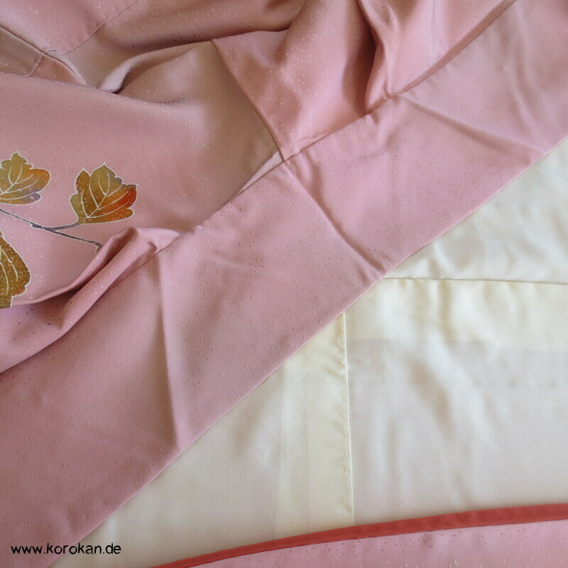 Herbst Zweige auf Schneegestöber Damast Homongi Kimono