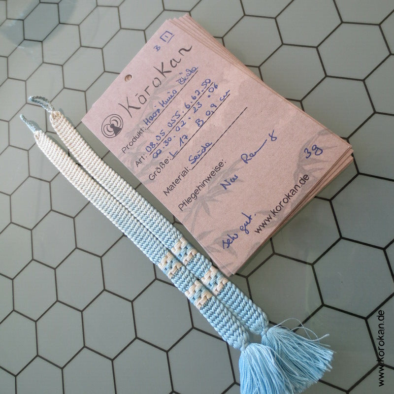 Haori Himo Paare - bläulich
