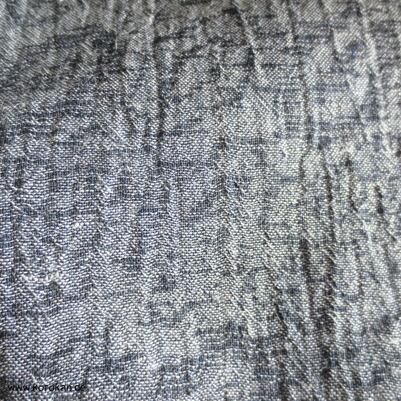 Araihari Kimono Upcycling Volant Rock Hanf / Ramie / Seide