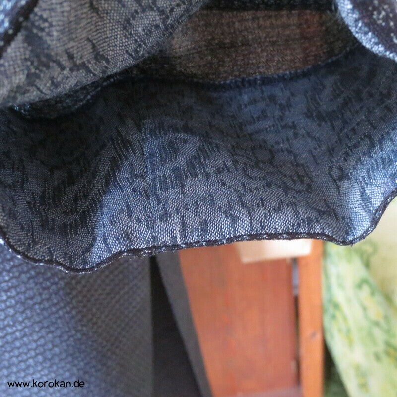 Kimono Kleid aus Seide / Hanf / Ramie Kasuri Tsumugi