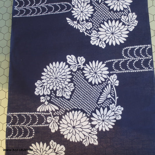 Kiku Kusudama Egasumi Yukata Kimono Baumwoll Stoff