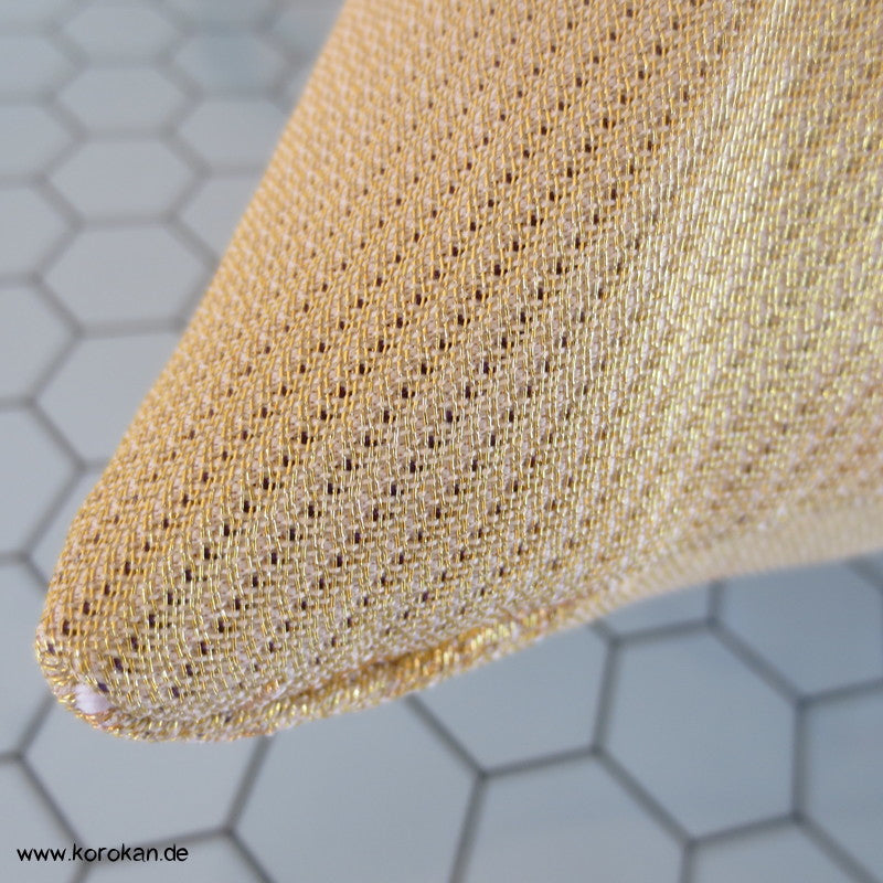 gold Ume rot - lila Ichikura Brokat kleines Kissen