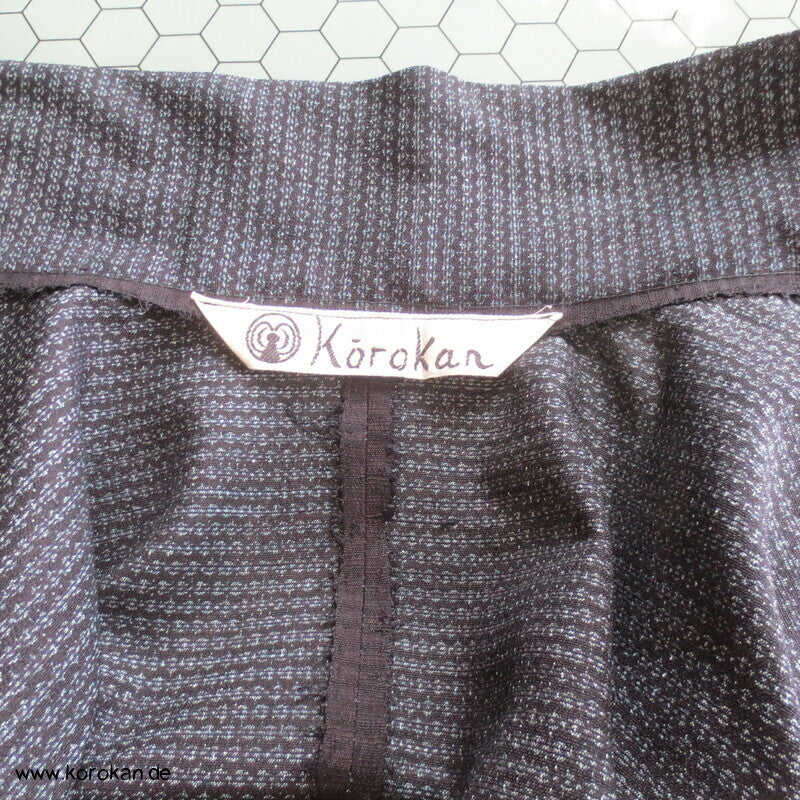 Kimono Kleid aus Seide / Hanf / Ramie Kasuri Tsumugi
