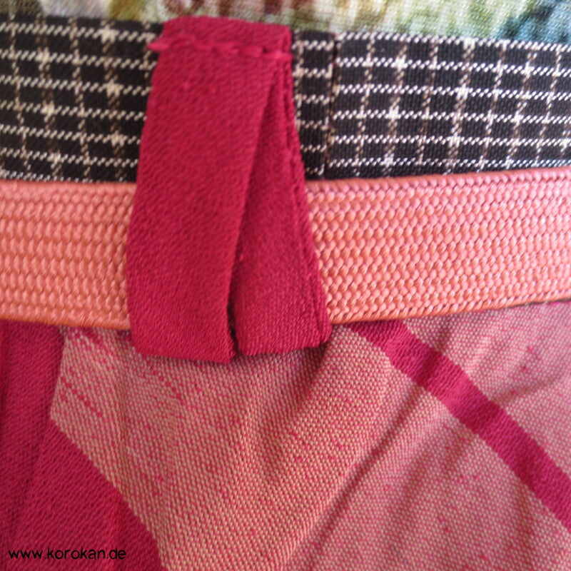 Bias Cut Rock aus Kimono Seide Tsumugi