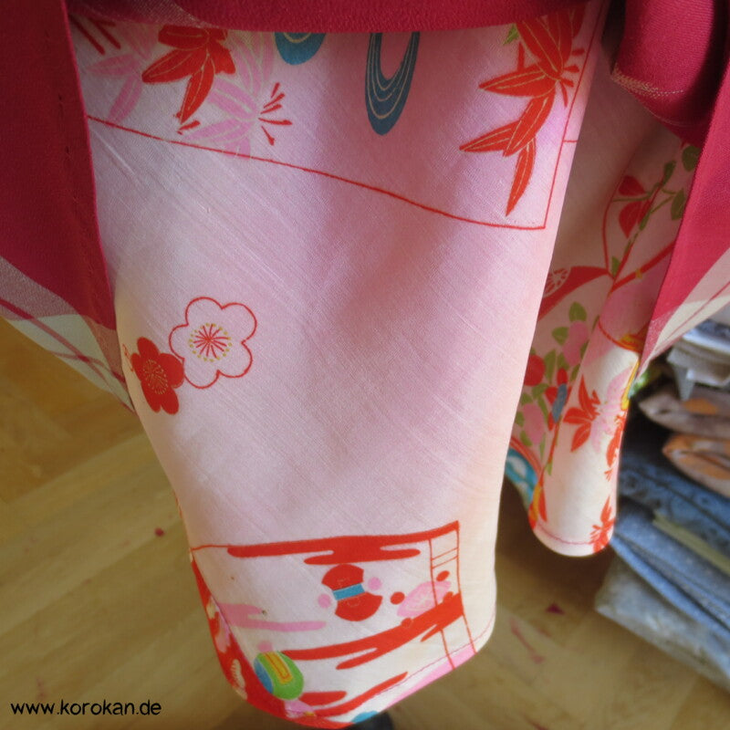 Bias Cut Rock aus Kimono Seide Tsumugi