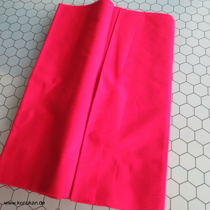 kirschroter Batist Baumwollfutterrest für Kimono