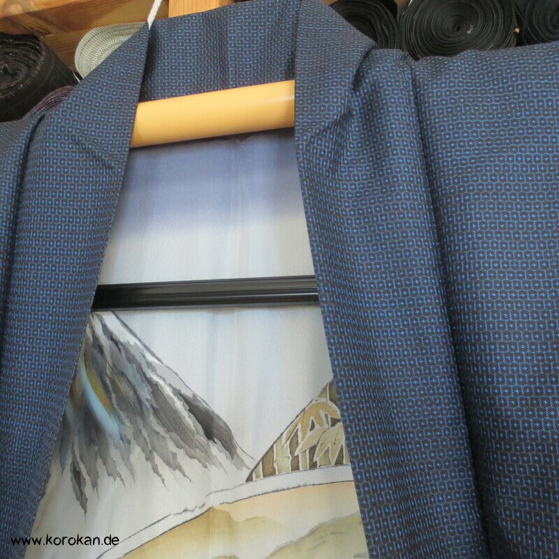 Tsumugi Seiden Haori Kimono Jacke, Bildfutter