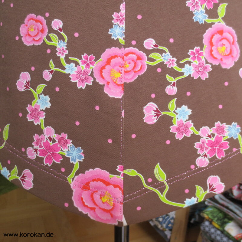 A Linien Shirt aus Stenzo Baumwolljersey Blumen, Vögel
