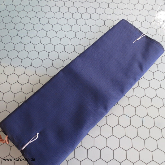 Männer Haori Araihari Kimono Seiden Stoff marineblau