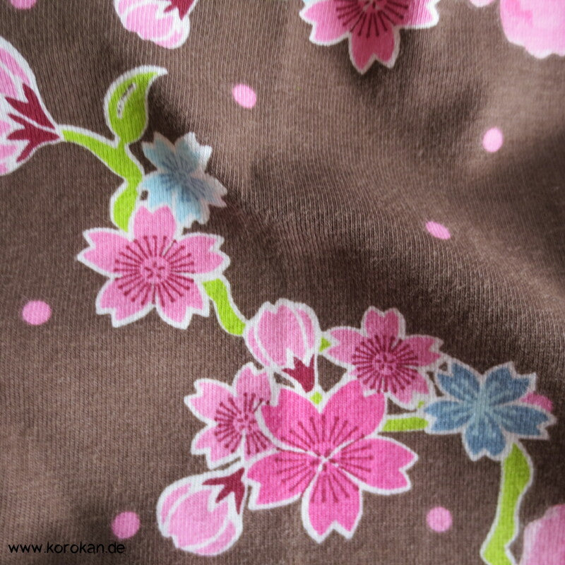 A Linien Shirt aus Stenzo Baumwolljersey Blumen, Vögel