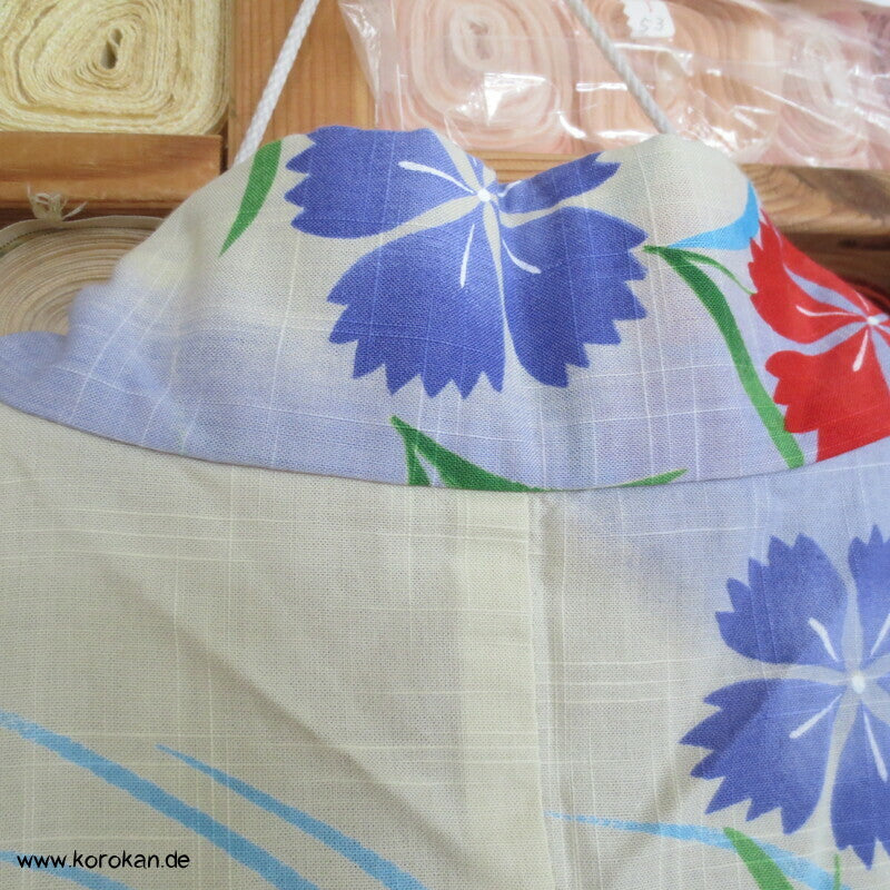 Kenzo Japan Yukata Nadeshiko Grasnelken Baumwoll Sommer Kimono