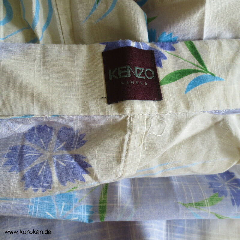 Kenzo Japan Yukata Nadeshiko Grasnelken Baumwoll Sommer Kimono
