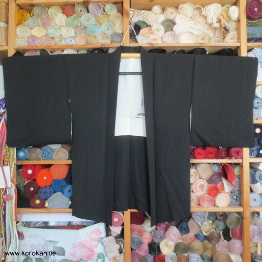 Trauerweidenzweige schwarze Haori