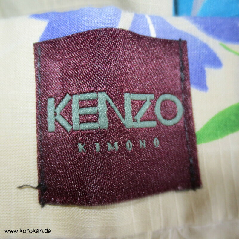 Kenzo Japan Yukata Nadeshiko Grasnelken Baumwoll Sommer Kimono