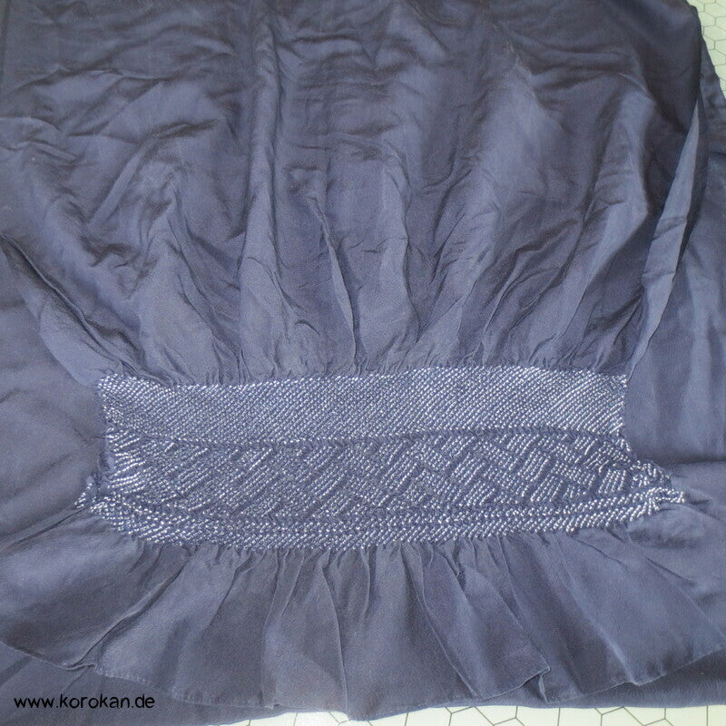 Higaki Shibori Heko Obi - Crepe
